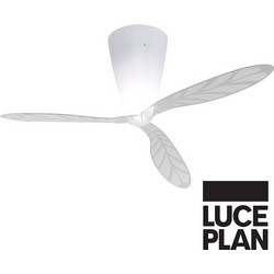 Luceplan Blow 1D280P200000+D Ανεμιστήρας Οροφής 140cm με Φως & Τηλεχειριστήριο Διαφανής