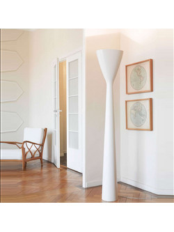 LUCEPLAN Luceplan Carrara White | Μοντέρνα Φωτιστικά Δαπέδου LED για Σαλόνι, Κρεβατοκάμαρα - Με Ροοστάτη Dimmer (1D380DL00002)
