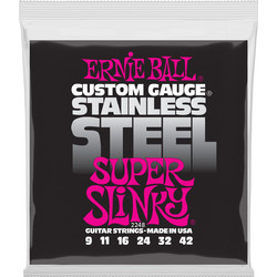 Ernie Ball 2248 Σετ 6 Χορδές Ηλεκτρικής Κιθάρας Stainless Steel 9-42"