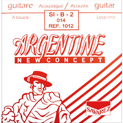 Savarez 1012 Argentine New Concept Χορδή Ακουστικής Κιθάρας Plain Steel 14" Extra Light Tension