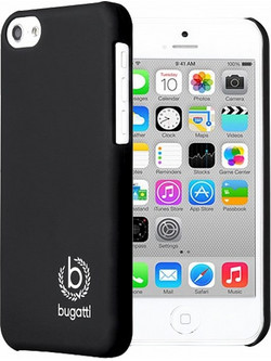BUGATTI ΘΗΚΗ IPHONE 5C FACEPLATE CLIP ON COVER SILK BLACK