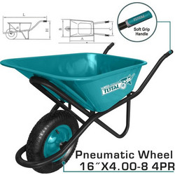 Καρότσι οικοδομικό - κήπου εργολαβικό TOTAL 90 Lit (THTWB84018G )