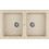 Teka Stone 90 C-TG 2E Ένθετος Νεροχύτης Γρανίτη Sand Beige 86x51cm