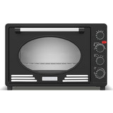 TurboTronic TT-EV45R Black Ηλεκτρικό Φουρνάκι 45lt χωρίς Εστίες με Αέρα και Grill