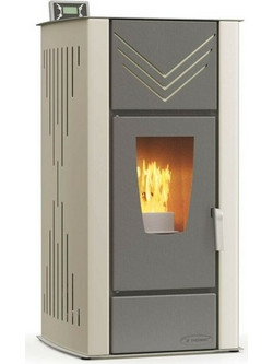Thermiki Hydro 15 Beige Σόμπα Pellet Καλοριφέρ 15.2kW