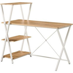 Nextdeco Γραφείο Ξύλινο με Βιβλιοθήκη 120x65x110cm 13851-2