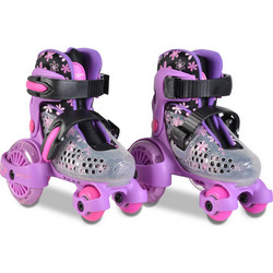 Byox Little Beetle Quad Αυξομειούμενα Rollers Παιδικά Μωβ