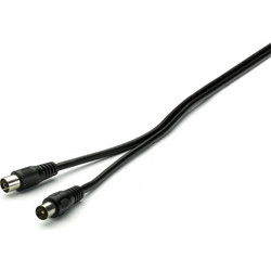 Vivanco Καλώδιο Κεραίας Coax Male to Coax Female 5m Black 48510