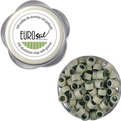 EUROSTIL EXTENSIONS MICRO RINGS PLATINUM BLOND 100PCS 02915