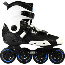 Micro Slalom SR Inline Αυξομειούμενα Rollers Ενηλίκων Μαύρα Λευκά