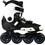 Micro Slalom SR Inline Αυξομειούμενα Rollers Ενηλίκων Μαύρα Λευκά