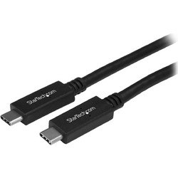 StarTech Καλώδιο USB-C to USB-C 1m Black