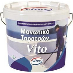 Vitex Vito Roof Επαλειφόμενο Ακρυλικό Μονωτικό Στεγανωτικό Ταράτσας Λευκό 9lt