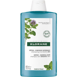 Klorane Anti-Pollution Detox Aquatic Mint Σαμπουάν για Επανόρθωση 400ml