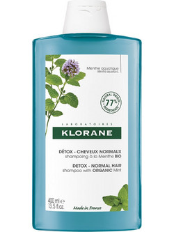 Klorane Anti-Pollution Detox Aquatic Mint Σαμπουάν για Επανόρθωση 400ml