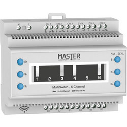 ΔΙΑΚΌΠΤΗΣ ΡΑΓΑΣ 230V/6x8A (Wi-Fi) MASTER SW-6CHL