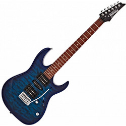 Ibanez GRX70QA Ηλεκτρική Κιθάρα ST Style με HSH Μαγνήτες και Ταστιέρα Jatoba Transparent Blue Burst