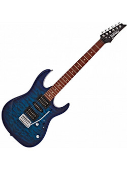 Ibanez GRX70QA Ηλεκτρική Κιθάρα ST Style με HSH Μαγνήτες και Ταστιέρα Jatoba Transparent Blue Burst