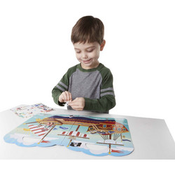 Melissa & Doug Επαναχρησιμοποιούμενα Puffy Αυτοκόλλητα 51τεμ Πειρατές 19102