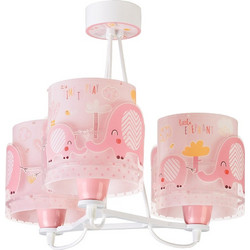 Little Elephant Pink κρεμαστό τρίφωτο οροφής