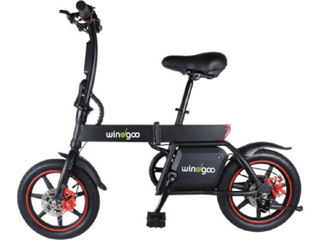 Wind-goo E-Bike B-20 Ηλεκτρικό Ποδήλατο Πόλης 14" 250W με Δισκόφρενα Μαύρο