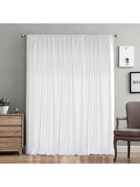 Lino Home Κουρτίνα με Τρέσα 300x275 Samos C90901 White 8000000853