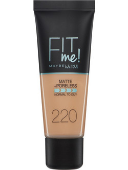 Maybelline Fit Me Matte & Poreless 220 Natural Beige Liquid Foundation 30ml
