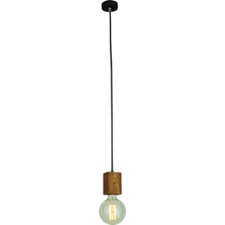 Home Lighting Melody Κρεμαστό Φωτιστικό Οροφής Μονόφωτο E27 Μαύρο HL-025R-1P 77-2721