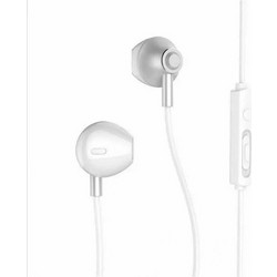 Remax RM-711 Handsfree Earbud 3.5mm White Silver