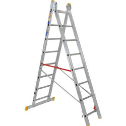 Pallbest Ultra Plus Διπλή Σκάλα Αλουμινίου 2x12 Σκαλοπάτια 988512