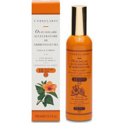 L'Erbolario Λάδι Μαυρίσματος Σώματος SPF15 100ml