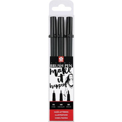 Talens pigma brush σετ 3 τεμ.Brush Pen FB, ΜΒ, ΒΒ