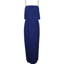 Moutaki Maxi Καλοκαιρινό Καθημερινό Φόρεμα Royal Blue 17.07.166