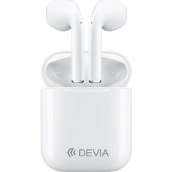 Ακουστικά Bluetooth Handsfree Devia TWS BT5.0 Λευκά