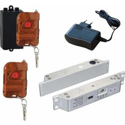 KIT Ηλεκτρική Κλειδαριά για ξύλινη/μεταλλική πόρτα με Τηλεχειρισμό SET-E60