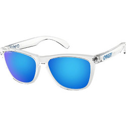 Oakley OO9013 D0 Ανδρικά Γυαλιά Ηλίου Τετράγωνα Κοκάλινα Διαφανή με Μπλε Καθρέπτη Φακό