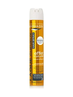 Byphasse Natural Effect Extra Strong Hold Λακ Μαλλιών για Λάμψη Πολύ Δυνατό Κράτημα 400ml