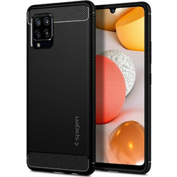 Spigen Rugged Armor Back Cover Matte Black (Galaxy A42 5G)