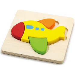 Παιδικό Puzzle Viga Ξύλινο Αεροπλάνο 4 Κομμάτια