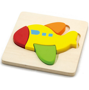 Παιδικό Puzzle Viga Ξύλινο Αεροπλάνο 4 Κομμάτια