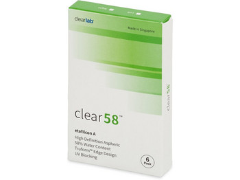 Clearlab Clear58 Μηνιαίοι Φακοί Επαφής με Φίλτρο UV 6τμχ