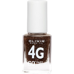 Elixir 4G Fast Dry 206 Glitter Βερνίκι Νυχιών Μακράς Διαρκείας Quick Dry 13ml