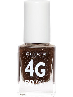 Elixir 4G Fast Dry 206 Glitter Βερνίκι Νυχιών Μακράς Διαρκείας Quick Dry 13ml