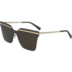 Longchamp LO122S 035 Γυναικεία Γυαλιά Ηλίου Τετράγωνα Μεταλλικά Χρυσά με Γκρι Polarized Φακό