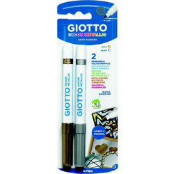 ΜΑΡΚΑΔΟΡΟΙ GIOTTO DECOR METALLIC ΧΡΥΣΟ-ΑΣΗΜΙ (14500)