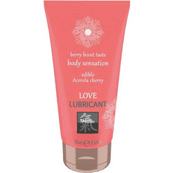 Shiatsu Love Edible Acerola Cherry Λιπαντικό Gel Νερού Κόλπου & Πρωκτού 75ml