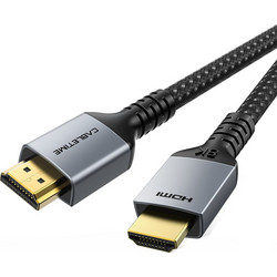 Cabletime Καλώδιο HDMI 2.1 Braided HDMI Male to HDMI Male 2m Black