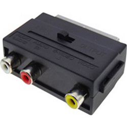 Scart Αdaptor OWI male - 3x RCA female (01.079.0005) SCART-3RCA+SWITCH OW