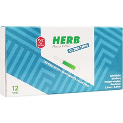 Vican Herb Micro Filter Ultra Thin 12 Πίπες