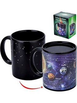Solar System Κούπα από Πορσελάνη Μαύρη 300ml